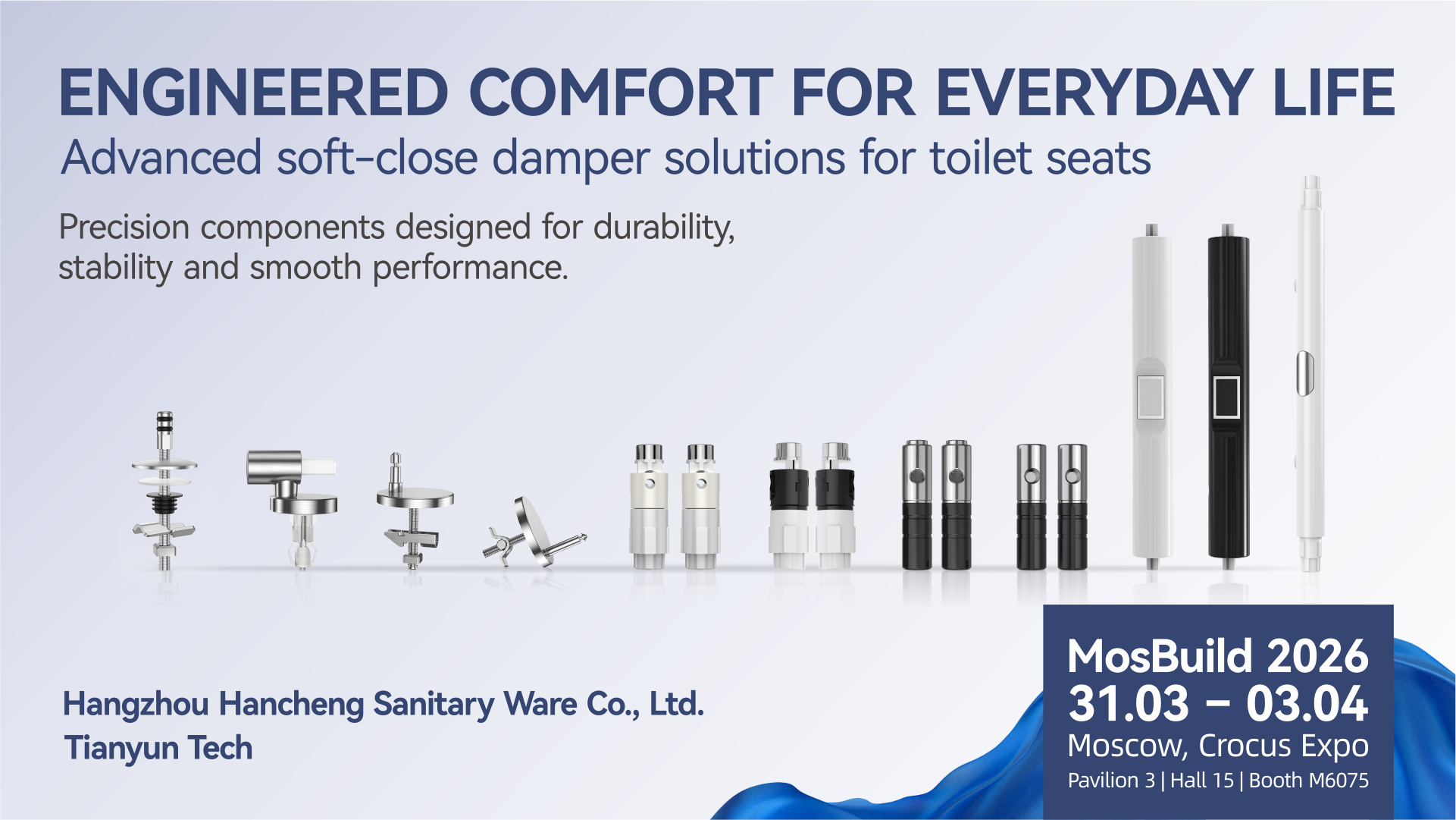 Tianyun Tech to Debut at MosBuild 2026 with Precision Soft Close Solutions for Bathroom Innovation